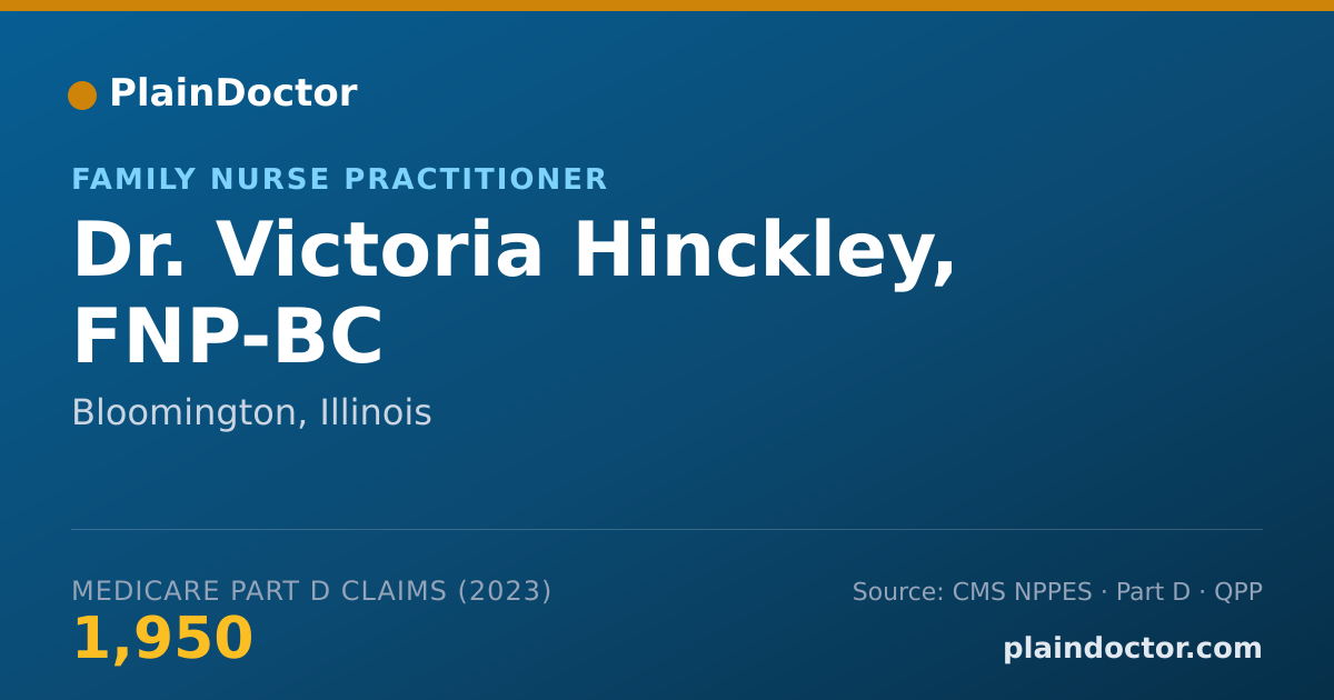 Shareable card for Victoria Hinckley, FNP-BC - Family Nurse Practitioner, Bloomington, IL