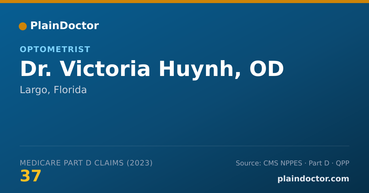 Shareable card for Victoria Huynh, OD - Optometrist, Largo, FL