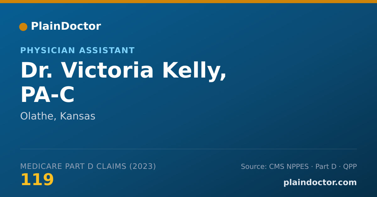 Shareable card for Victoria Kelly, PA-C - Physician Assistant, Olathe, KS