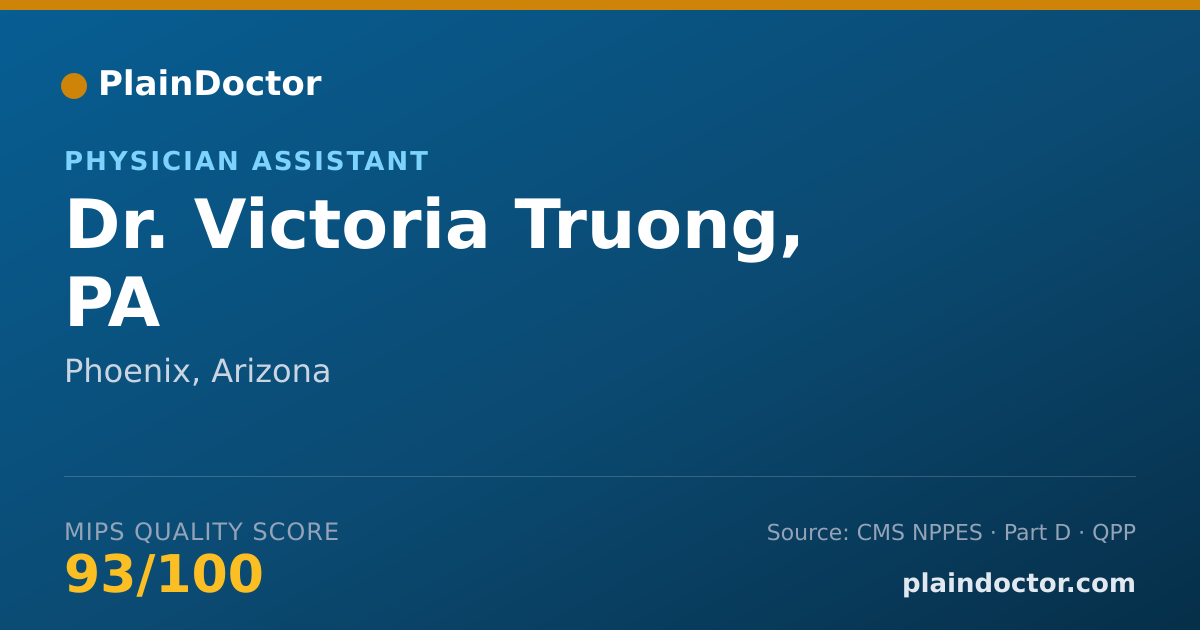 Shareable card for Victoria Truong, PA - Physician Assistant, Phoenix, AZ