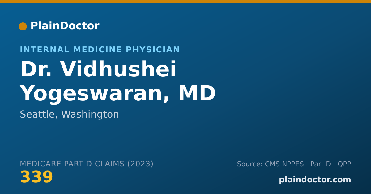 Shareable card for Vidhushei Yogeswaran, MD - Internal Medicine Physician, Seattle, WA