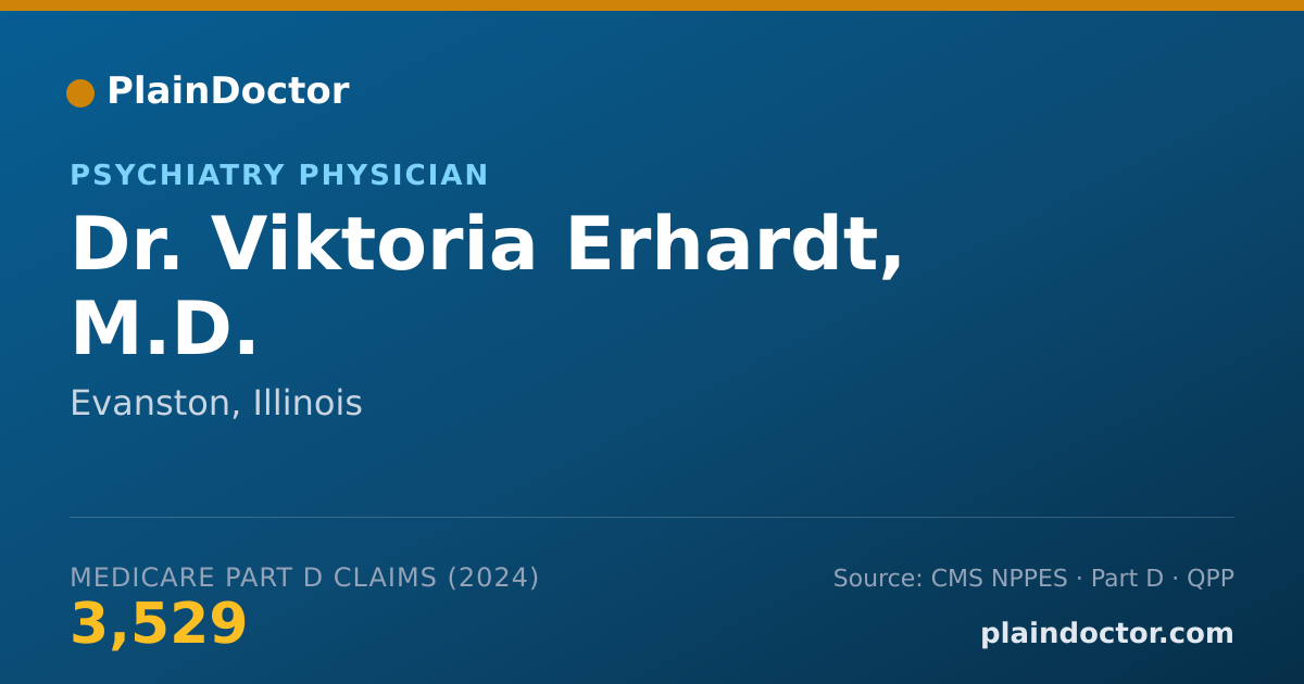 Shareable card for Viktoria Erhardt, M.D. - Neurology Physician, Evanston, IL