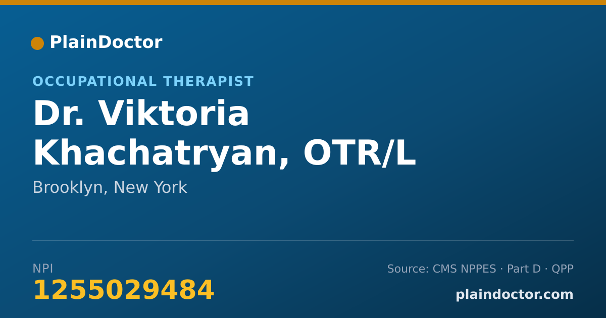 Shareable card for Viktoria Khachatryan, OTR/L - Occupational Therapist, Brooklyn, NY