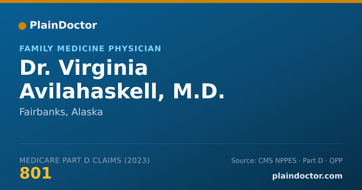 Shareable card for Virginia Avilahaskell, M.D. - Family Medicine Physician, Fairbanks, AK
