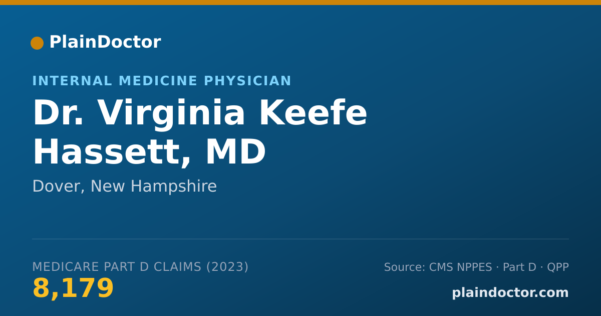Shareable card for Virginia Keefe Hassett, MD - Internal Medicine Physician, Dover, NH