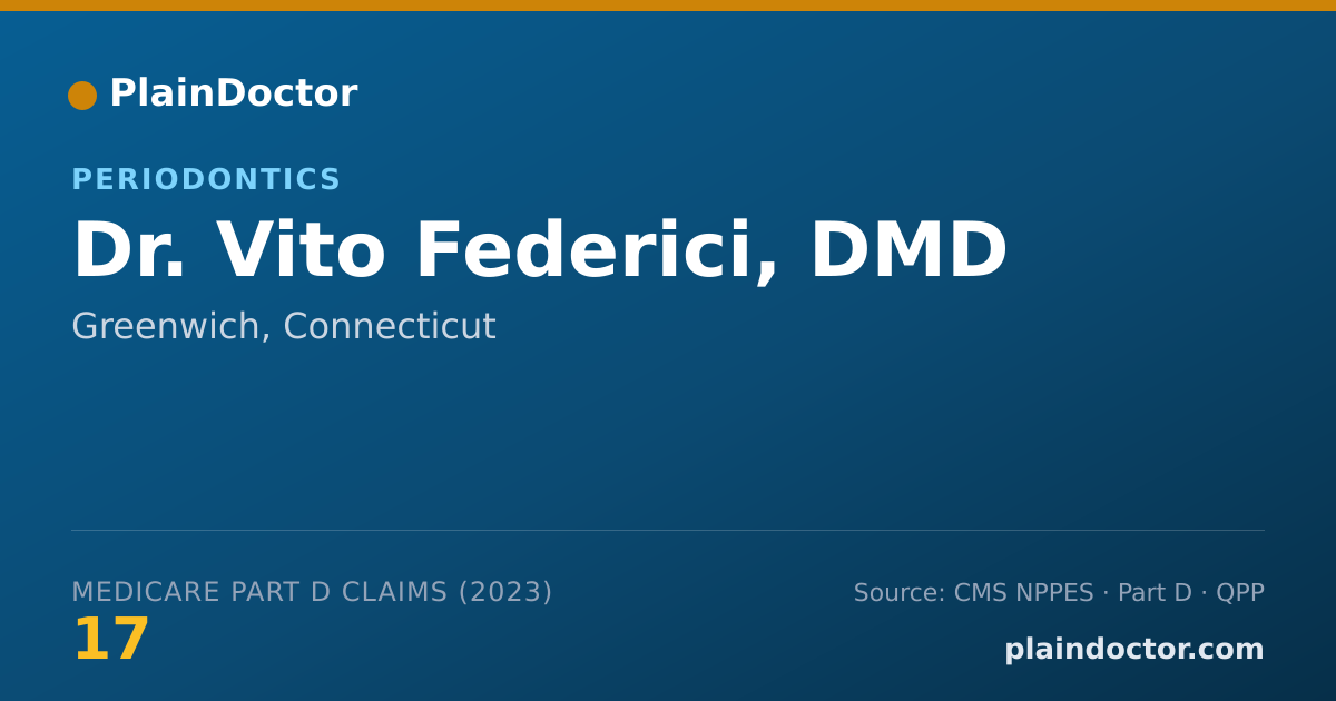Shareable card for Vito Federici, DMD - Periodontics, Greenwich, CT