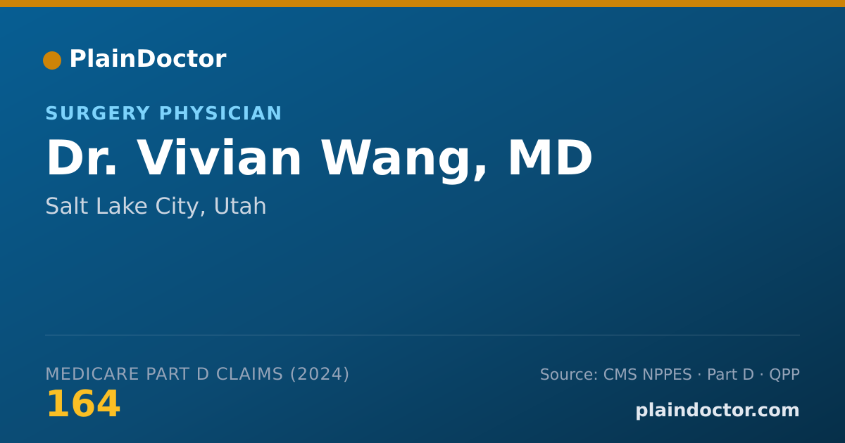 Shareable card for Vivian Wang, MD - Surgery Physician, Salt Lake City, UT