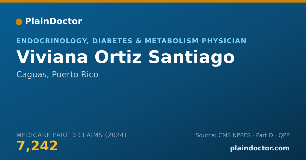 Shareable card for Viviana Ortiz Santiago - Endocrinology, Diabetes & Metabolism Physician, Caguas, PR