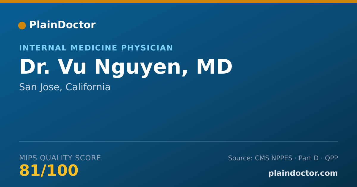 Shareable card for Vu Nguyen, MD - Internal Medicine Physician, San Jose, CA