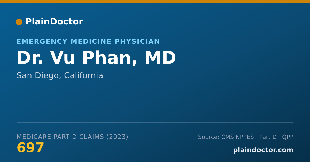 Shareable card for Vu Phan, MD - Emergency Medicine Physician, San Diego, CA