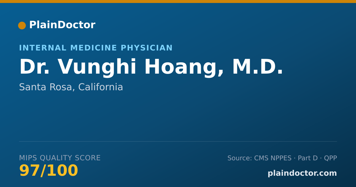Shareable card for Vunghi Hoang, M.D. - Internal Medicine Physician, Santa Rosa, CA