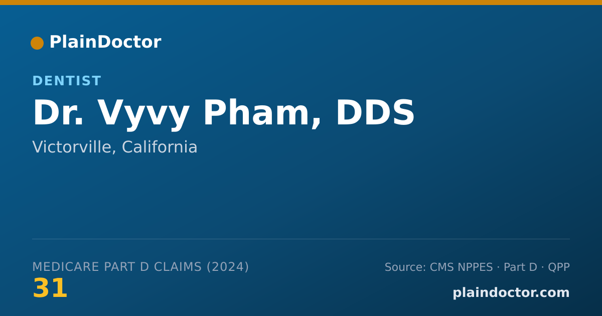 Shareable card for Vyvy Pham, DDS - Dentist, Victorville, CA