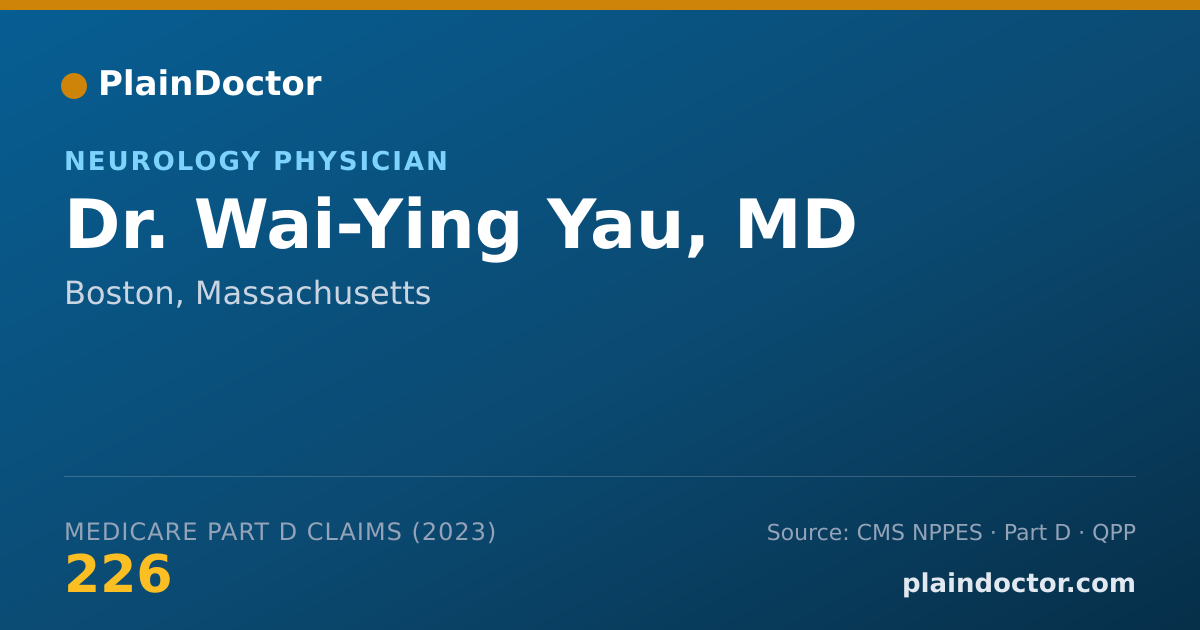 Shareable card for Wai-Ying Yau, MD - Neurology Physician, Boston, MA