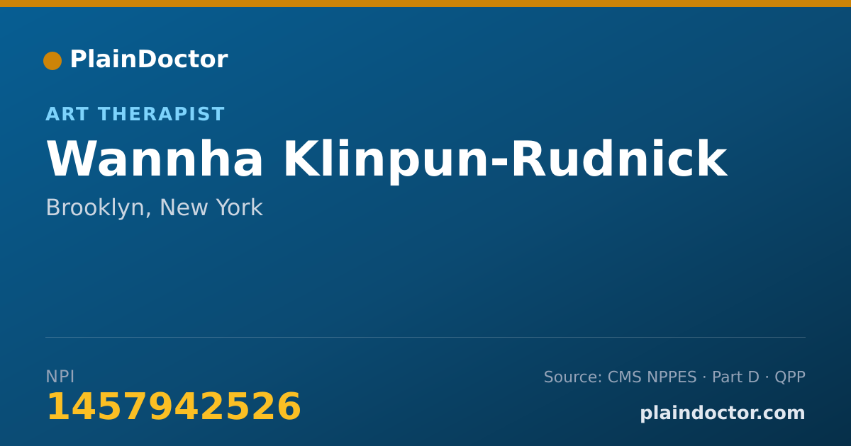 Shareable card for Wannha Klinpun-Rudnick - Art Therapist, Brooklyn, NY