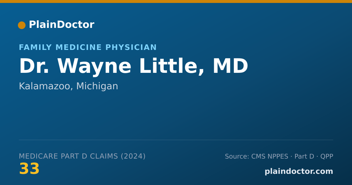 Shareable card for Wayne Little, MD - Family Medicine Physician, Kalamazoo, MI