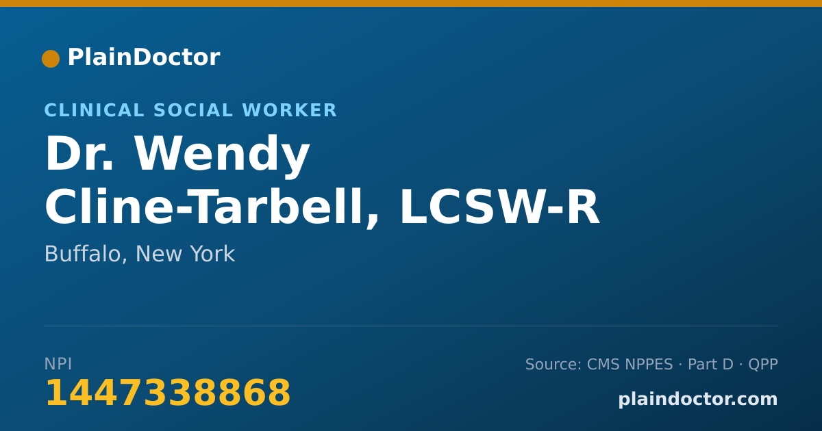 Shareable card for Wendy Cline-Tarbell, LCSW-R - Clinical Social Worker, Buffalo, NY