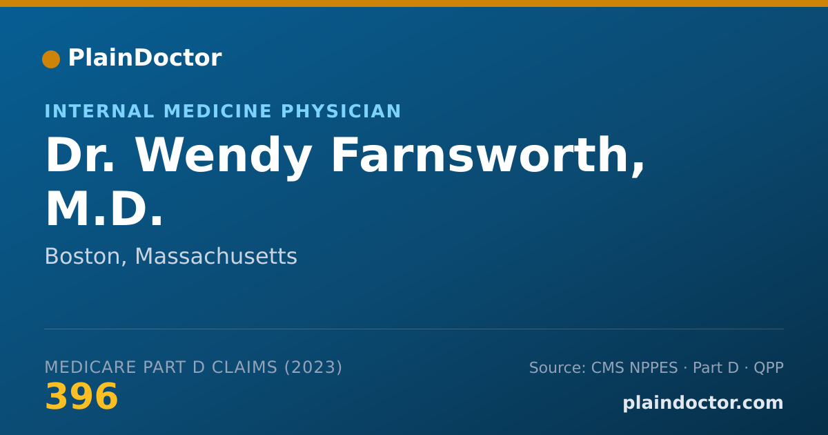 Shareable card for Wendy Farnsworth, M.D. - Internal Medicine Physician, Boston, MA