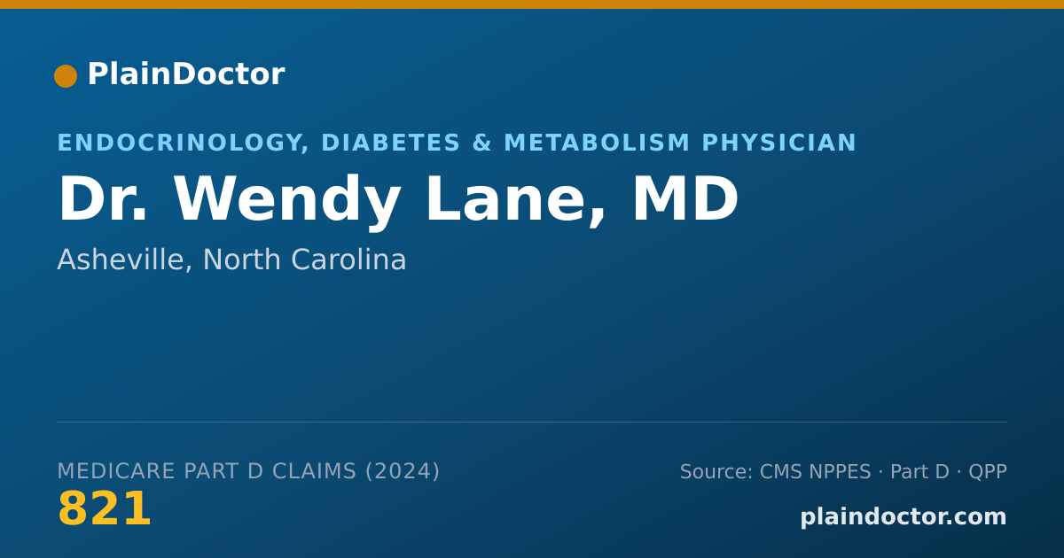 Shareable card for Wendy Lane, MD - Endocrinology, Diabetes & Metabolism Physician, Asheville, NC