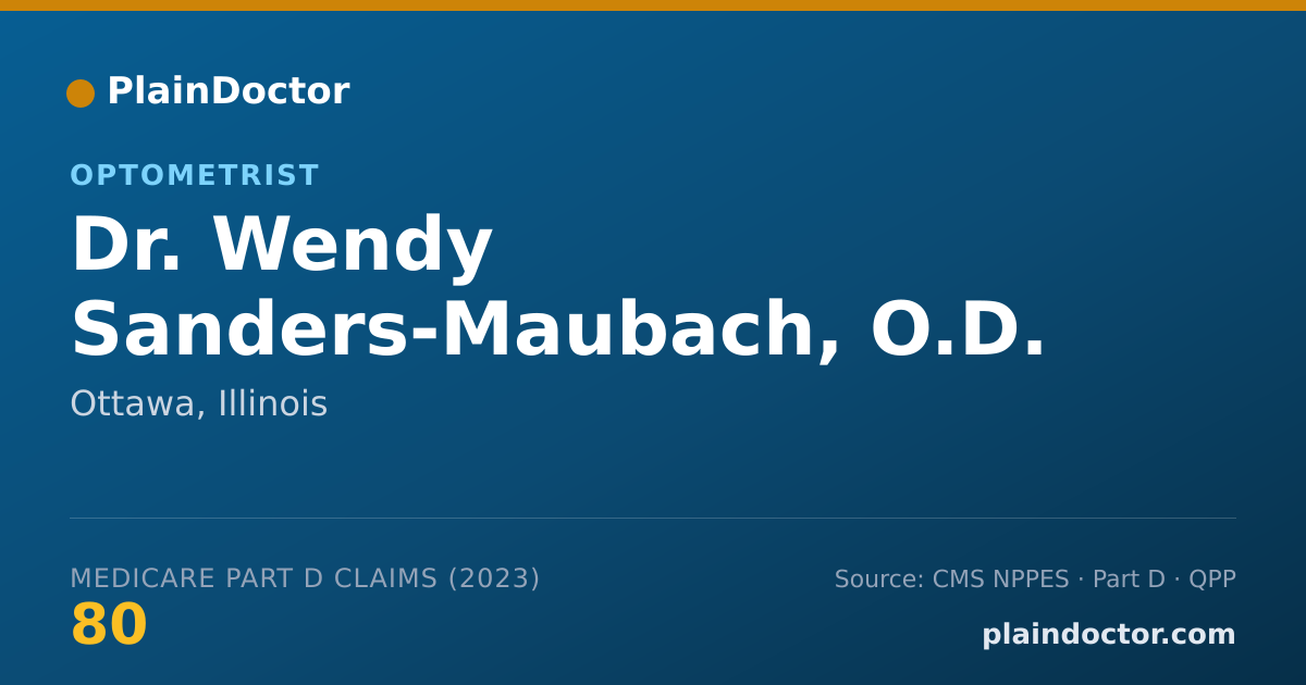 Shareable card for Wendy Sanders-Maubach, O.D. - Optometrist, Ottawa, IL