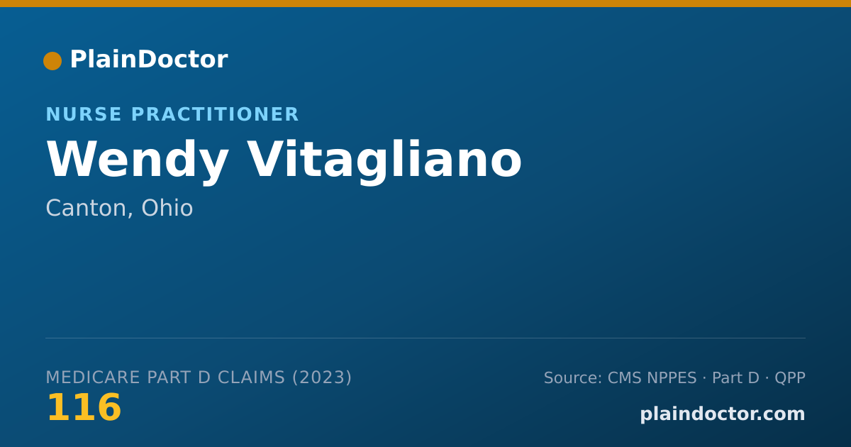 Shareable card for Wendy Vitagliano - Nurse Practitioner, Canton, OH