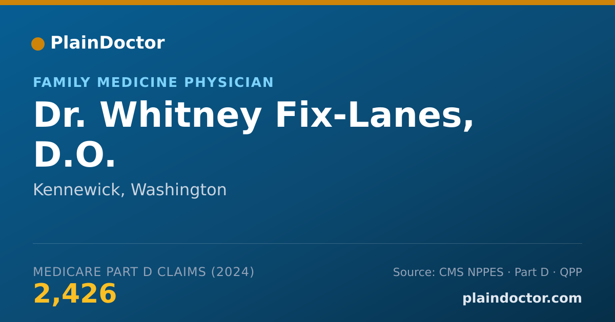 Shareable card for Whitney Fix-Lanes, D.O. - Family Medicine Physician, Kennewick, WA