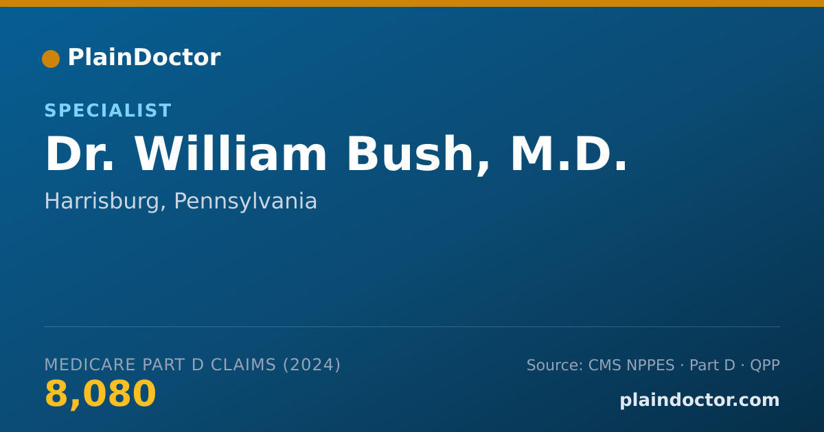 Shareable card for William Bush, M.D. - Specialist, Harrisburg, PA