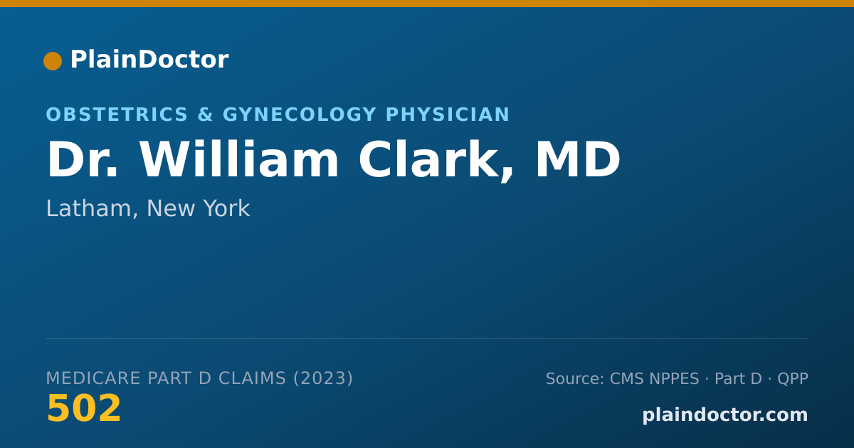 Shareable card for William Clark, MD - Obstetrics & Gynecology Physician, Latham, NY
