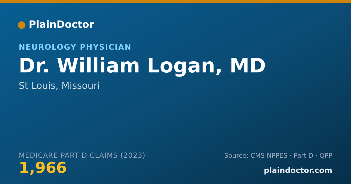 Shareable card for William Logan, MD - Neurology Physician, St Louis, MO
