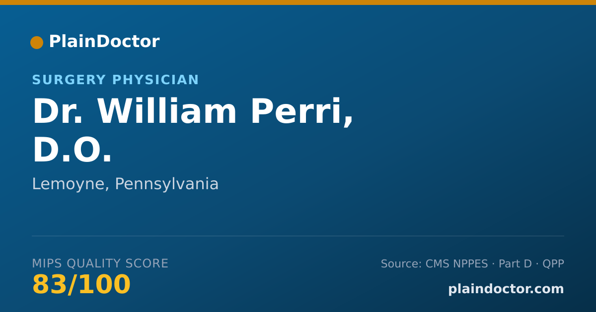 Shareable card for William Perri, D.O. - Surgery Physician, Lemoyne, PA