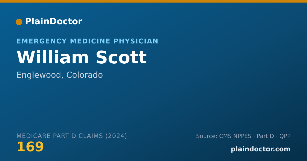 Shareable card for William Scott - Emergency Medicine Physician, Englewood, CO