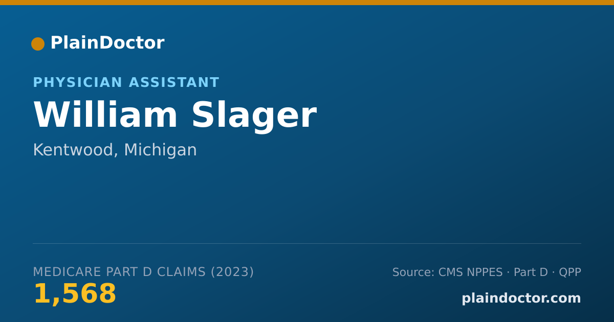 Shareable card for William Slager - Physician Assistant, Kentwood, MI