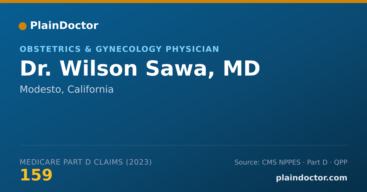 Shareable card for Wilson Sawa, MD - Obstetrics & Gynecology Physician, Modesto, CA