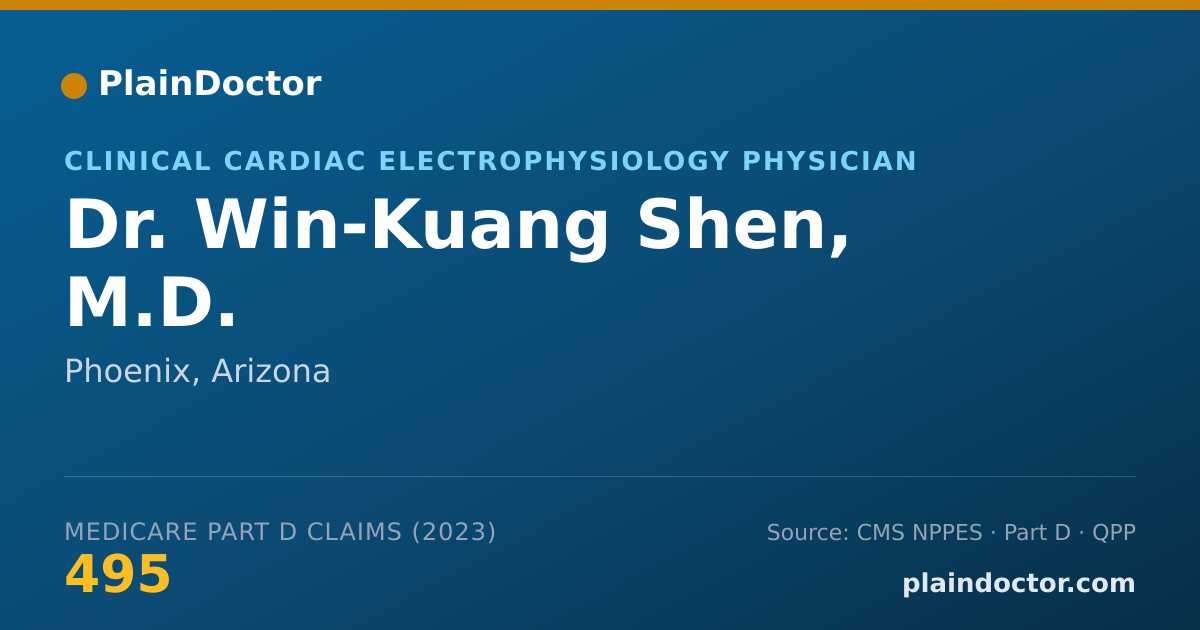 Shareable card for Win-Kuang Shen, M.D. - Clinical Cardiac Electrophysiology Physician, Phoenix, AZ