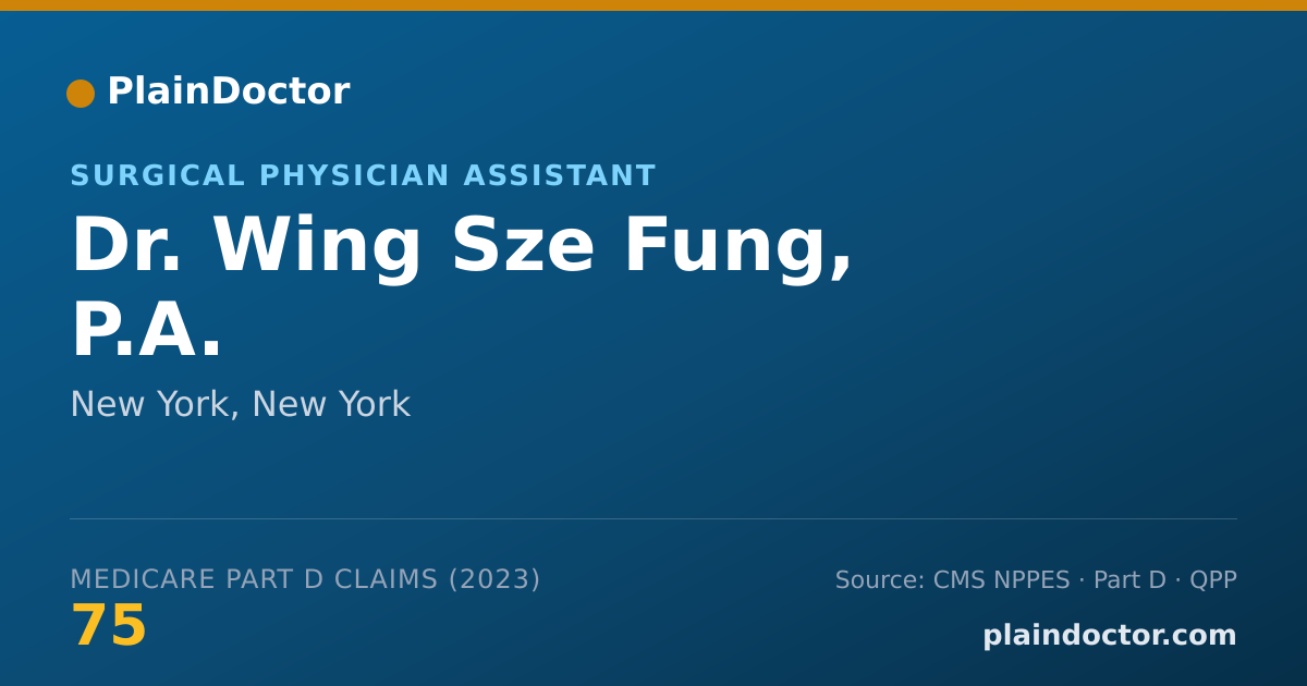 Shareable card for Wing Sze Fung, P.A. - Surgical Physician Assistant, New York, NY
