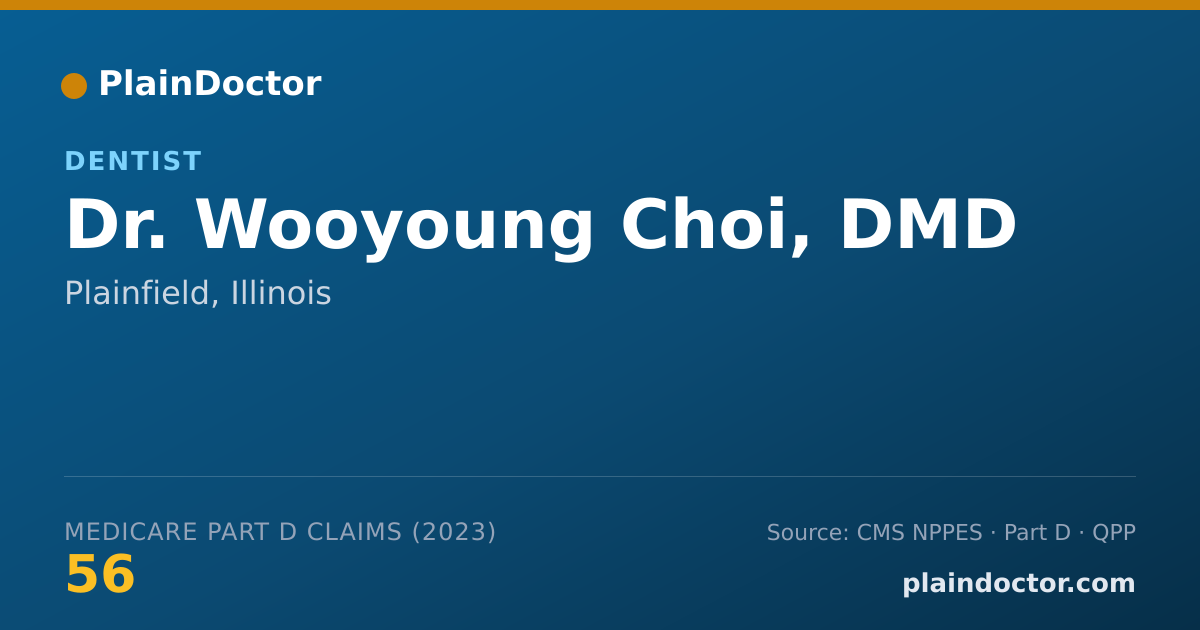 Shareable card for Wooyoung Choi, DMD - Dentist, Plainfield, IL