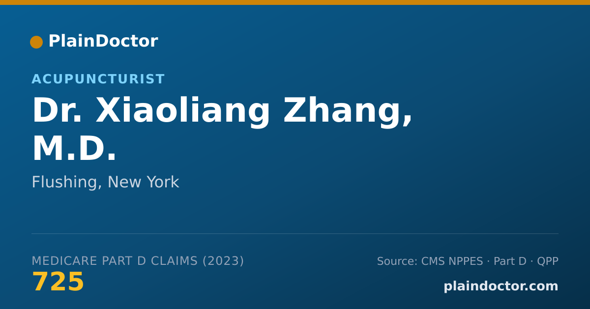 Shareable card for Xiaoliang Zhang, M.D. - Acupuncturist, Flushing, NY