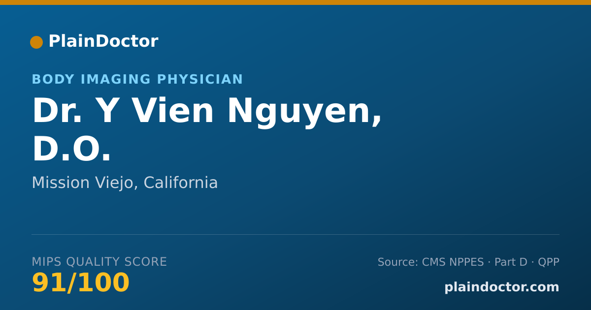 Shareable card for Y Vien Nguyen, D.O. - Body Imaging Physician, Mission Viejo, CA