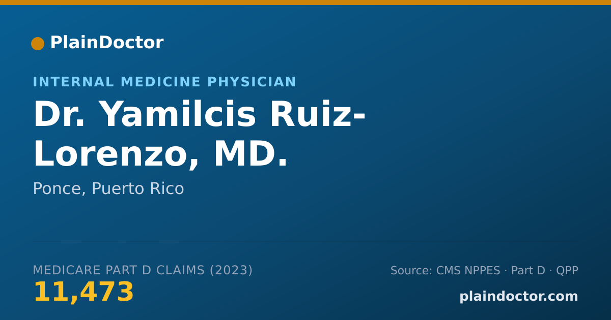 Shareable card for Yamilcis Ruiz- Lorenzo, MD. - Internal Medicine Physician, Ponce, PR
