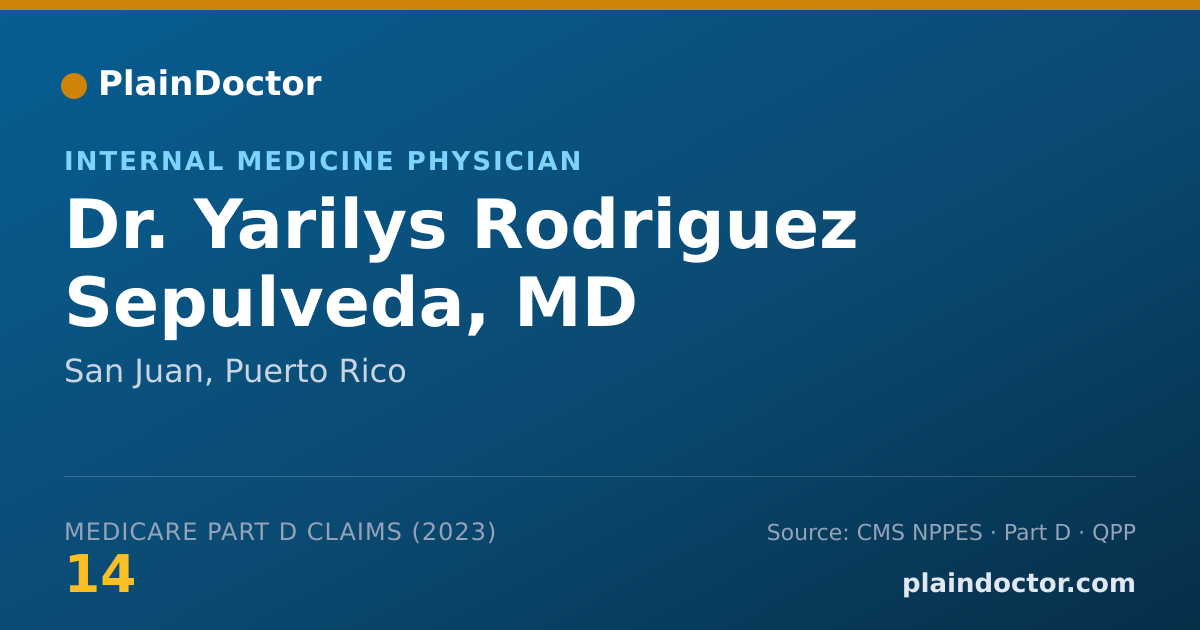 Shareable card for Yarilys Rodriguez Sepulveda, MD - Internal Medicine Physician, San Juan, PR