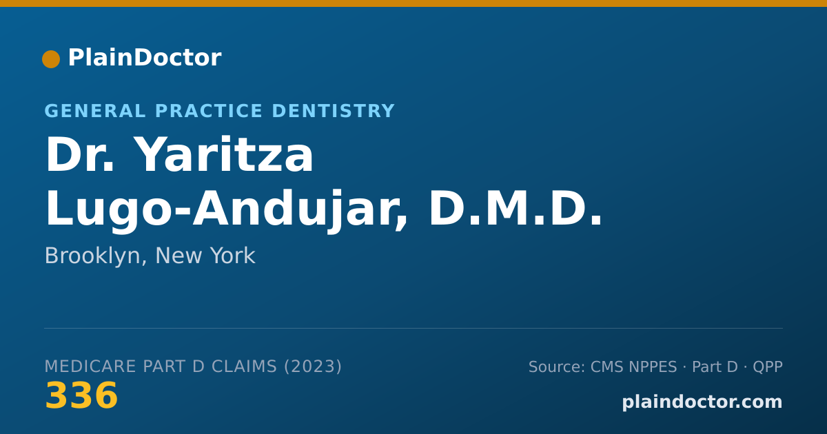 Shareable card for Yaritza Lugo-Andujar, D.M.D. - General Practice Dentistry, Brooklyn, NY