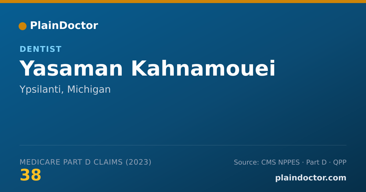 Shareable card for Yasaman Kahnamouei - Dentist, Ypsilanti, MI