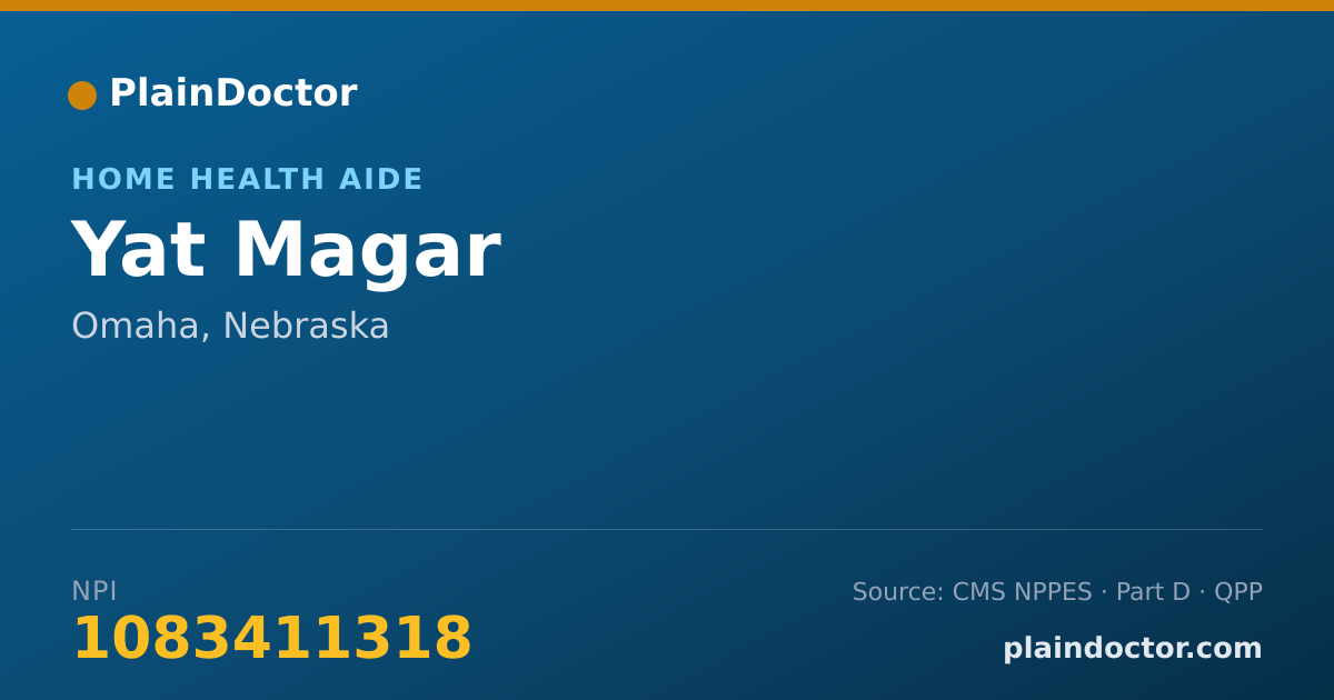 Shareable card for Yat Magar - Home Health Aide, Omaha, NE