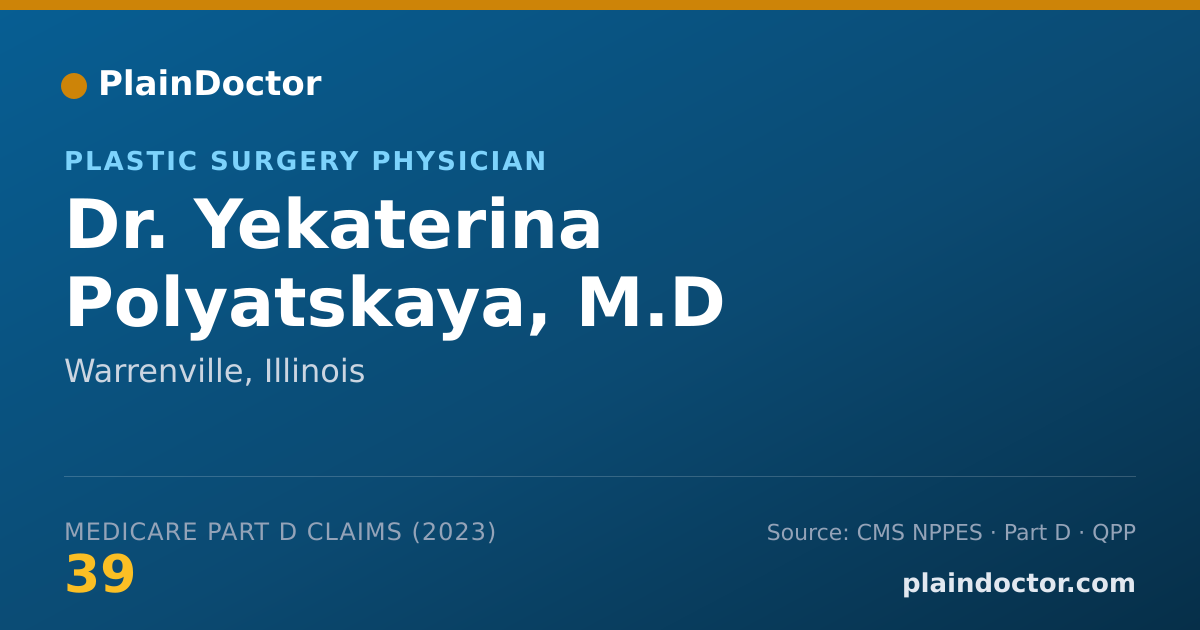 Shareable card for Yekaterina Polyatskaya, M.D - Plastic Surgery Physician, Warrenville, IL