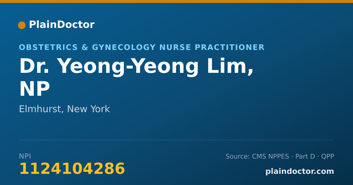 Shareable card for Yeong-Yeong Lim, NP - Obstetrics & Gynecology Nurse Practitioner, Elmhurst, NY