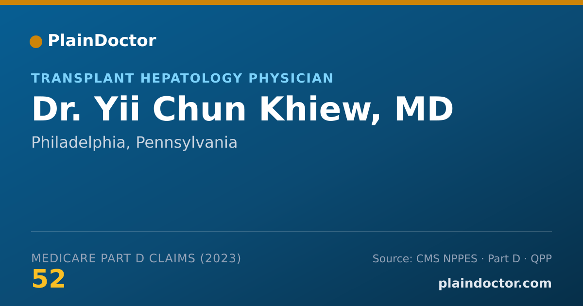 Shareable card for Yii Chun Khiew, MD - Transplant Hepatology Physician, Philadelphia, PA