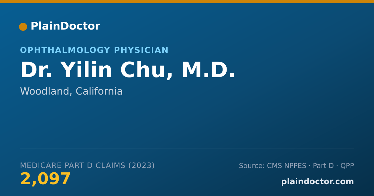 Shareable card for Yilin Chu, M.D. - Ophthalmology Physician, Woodland, CA