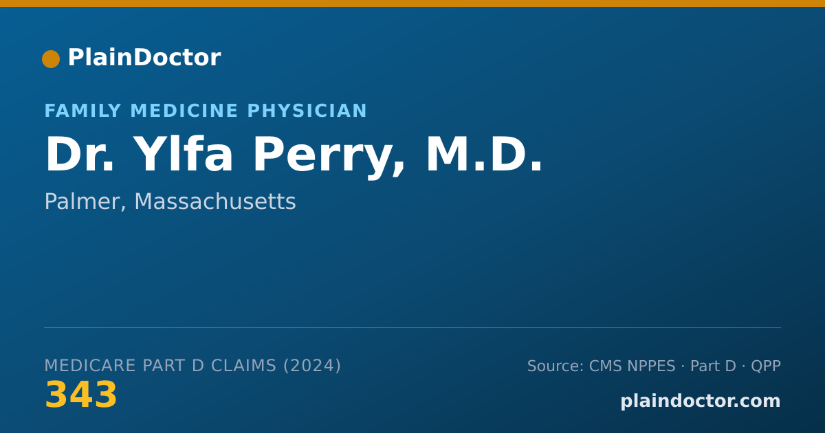 Shareable card for Ylfa Perry, M.D. - Family Medicine Physician, Palmer, MA
