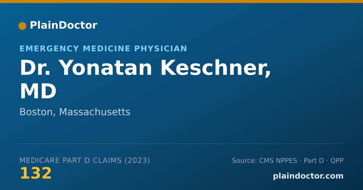 Shareable card for Yonatan Keschner, MD - Emergency Medicine Physician, Boston, MA