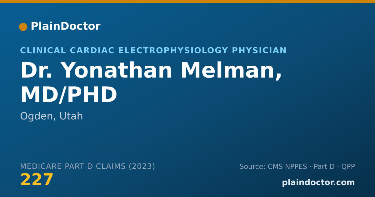 Shareable card for Yonathan Melman, MD/PHD - Clinical Cardiac Electrophysiology Physician, Ogden, UT