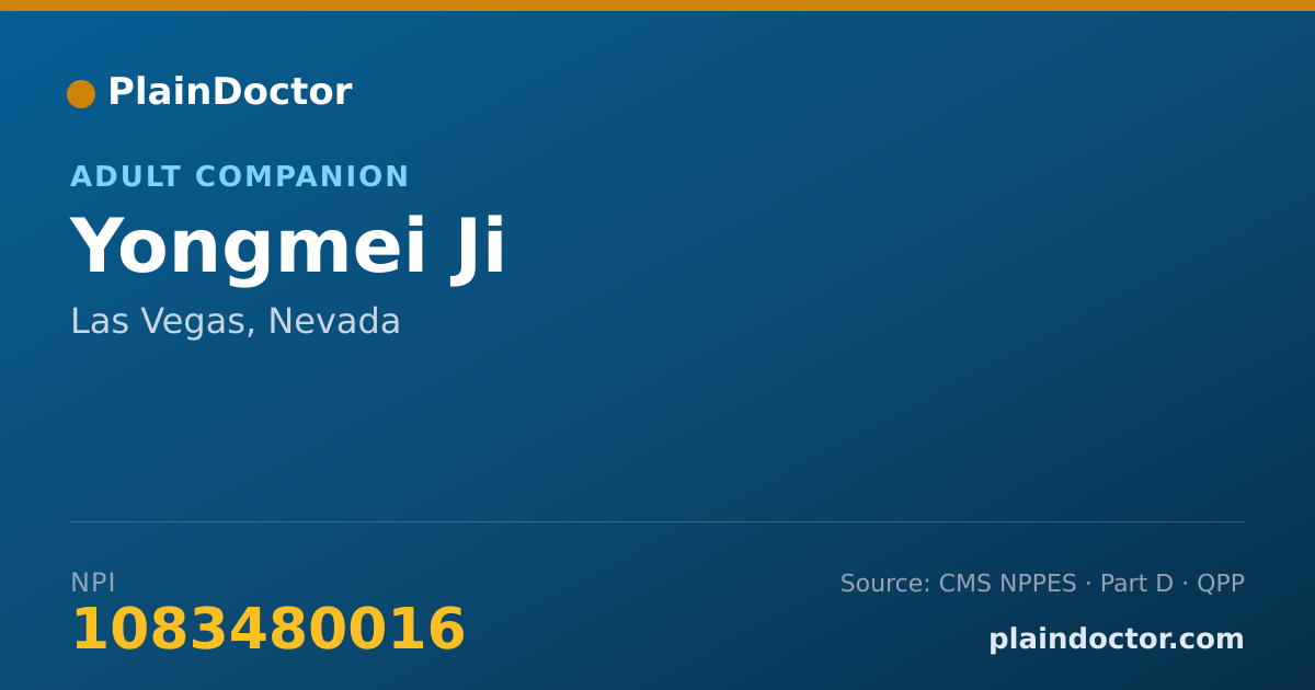 Shareable card for Yongmei Ji - Adult Companion, Las Vegas, NV